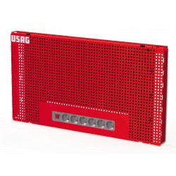 5010 DD- Medio panel de pared perforado con tomas SCHUKO
