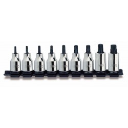 233 1/2" NTX/S9- Juego de siete puntas destornillador para tornillos TORX (9 pzas)
