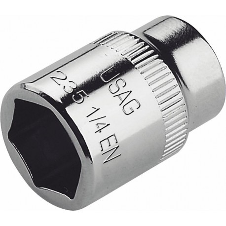 235 1/4" EN- Llave de vaso de boca hexagonal