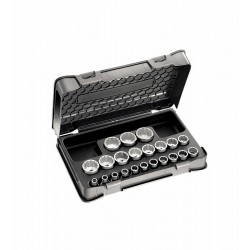 235 1/2" N/C22- Surtido de llaves de vaso poligonales en estuche ABS (22 pzas)