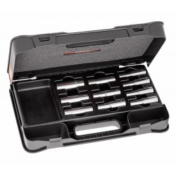 235 1/2" LN/C10- Surtido de llaves de vaso largas poligonales en estuche ABS (10 pzas)