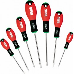 322 STX/S7- Juego de 7 destornilladores para tornillos TORX Tamper Resistant