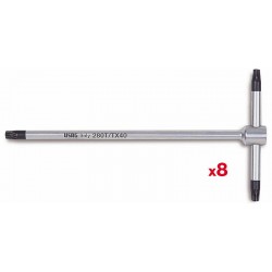 280 TTX/SE8- Juego de 8 llaves de T para tornillos TORX
