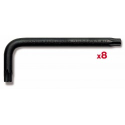 280 TX/SE8- Juego de 8 llaves macho acodadas para tornillos TORX