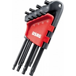 280 LTSTX/S8- Juego de 8 llaves macho largas acodadas de cabeza esférica para tornillos TORX