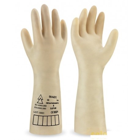 Guantes dielectricos aislantes hasta 7500V